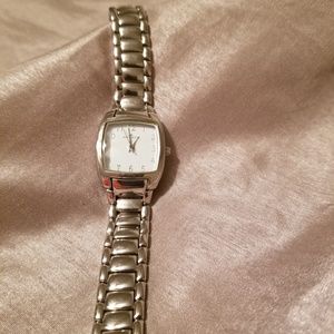 AK stainless steel back watch